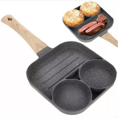 ✨Sartén Multifuncional 3 en 1 Antiadherente | Ideal para Huevos, Hamburguesas, Pancakes y Más