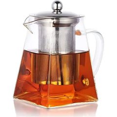 ✨Tetera de Vidrio con Infusor y Tapa (¡Paga al Recibir!)