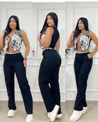 ✨Conjunto Set Pantalón y Chaleco - Estilo y Elegancia Inspirados en las Últimas Tendencias